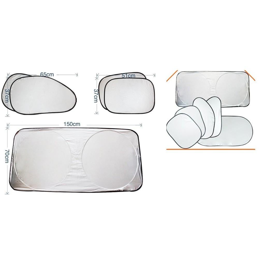 Bộ chắn nắng 6 món full 6 kính cho ô tô