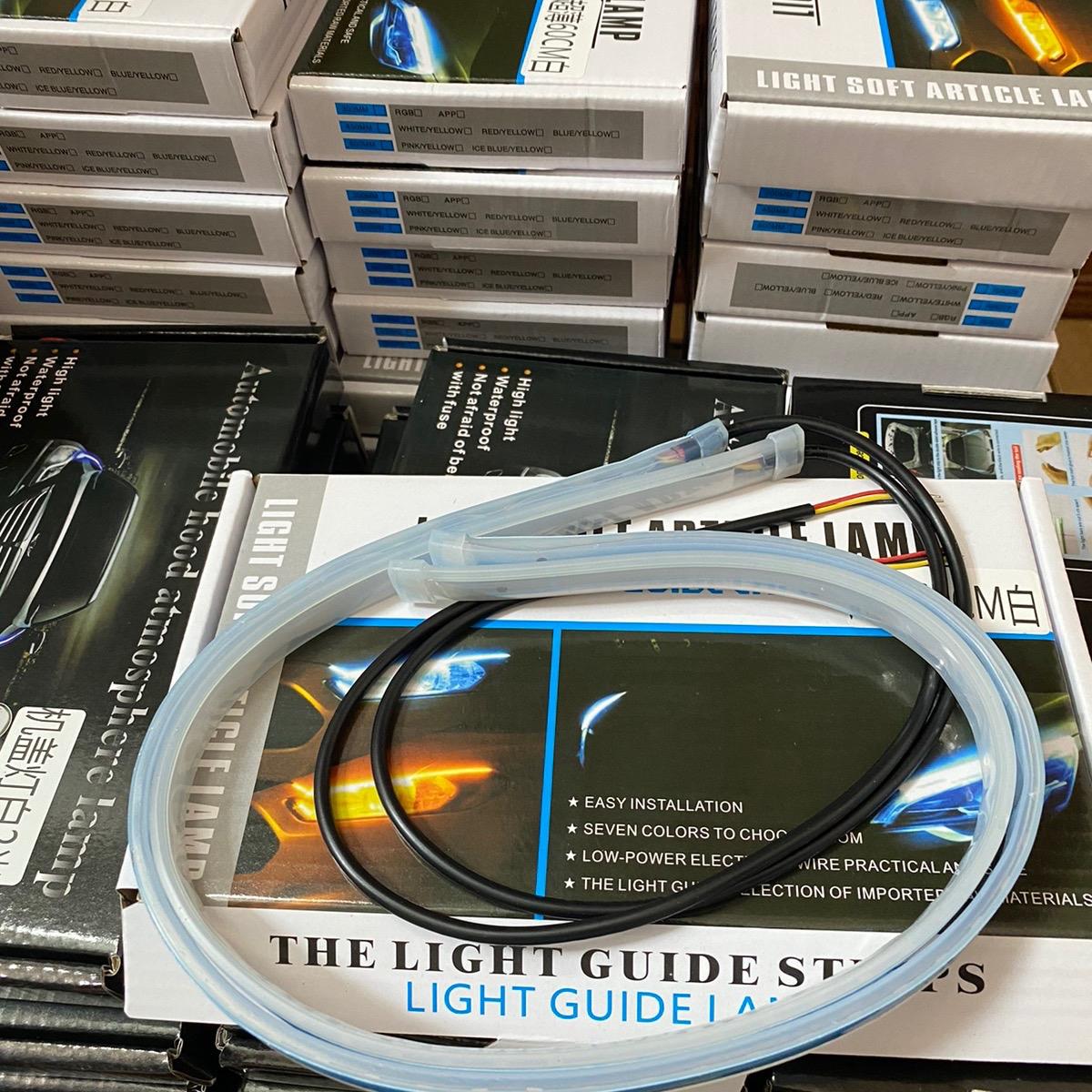 Cặp 2 dải đèn led mí loại 60cm điện áp 12v gắn đèn xe tích hợp xinhan v3 cao cấp hiệu ứng đẹp mắt độ bền cao