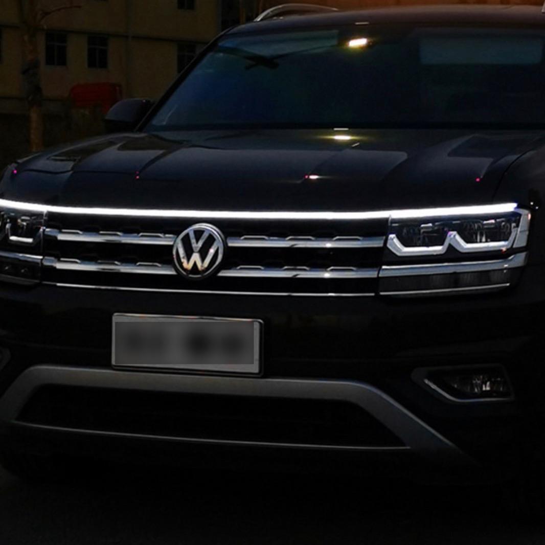 Dải led ánh sáng đèn daylight 12v phù hợp dán capo cốp xe hiệu ứng ánh sáng tích hợp khi bật điện