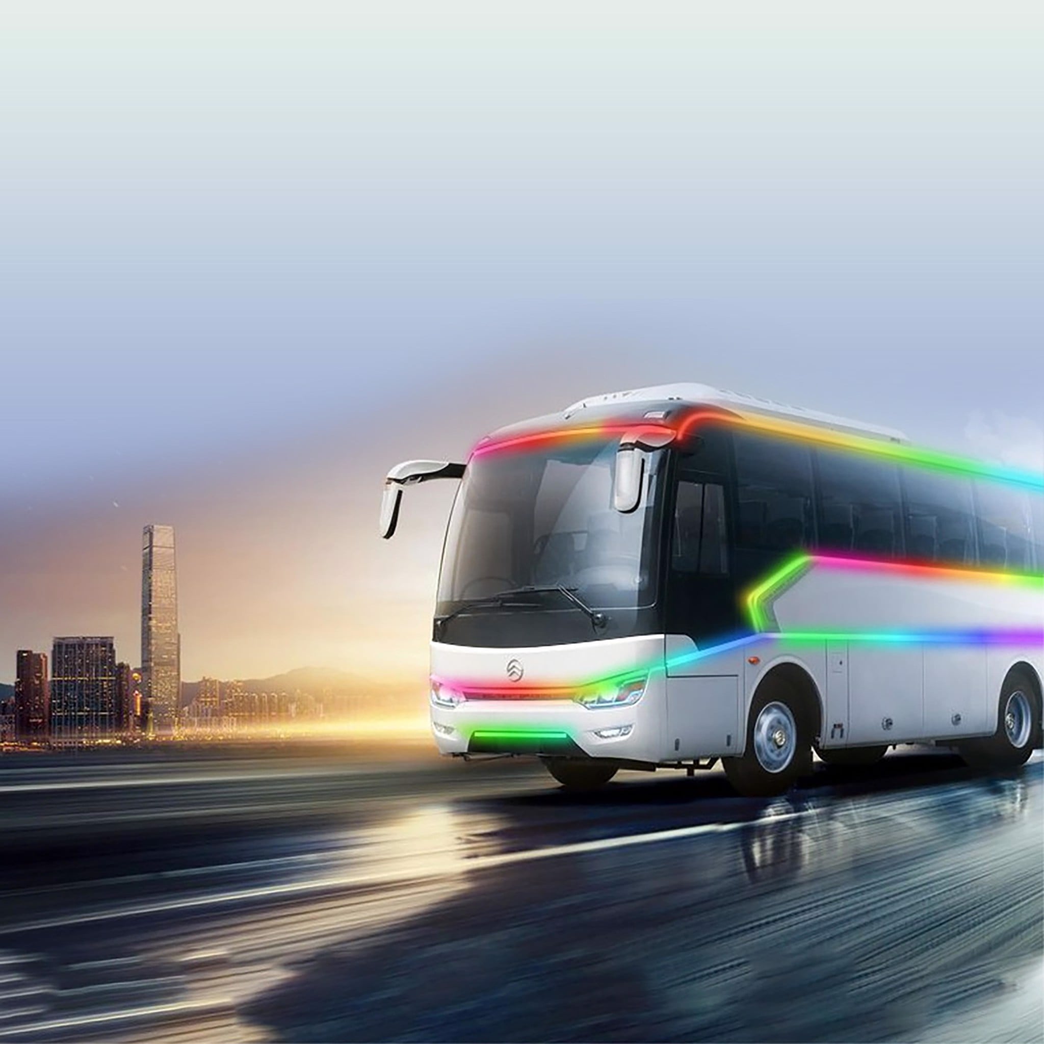 Đèn LED 24V ánh sáng trung bình nhiều màu sắc trang trí cho xe tải Dải led ánh sáng đèn daylight