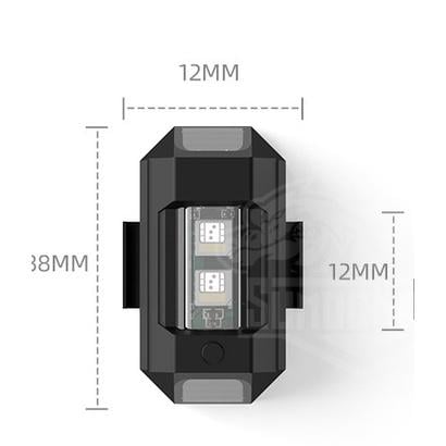 Đèn Nhấp Nháy trang trí Ban Đêm 7 Màu Sắc nhiều chế độ Gắn Xe Máy, Ô tô, Máy Bay đồ chơi Điều Khiển Từ Xa