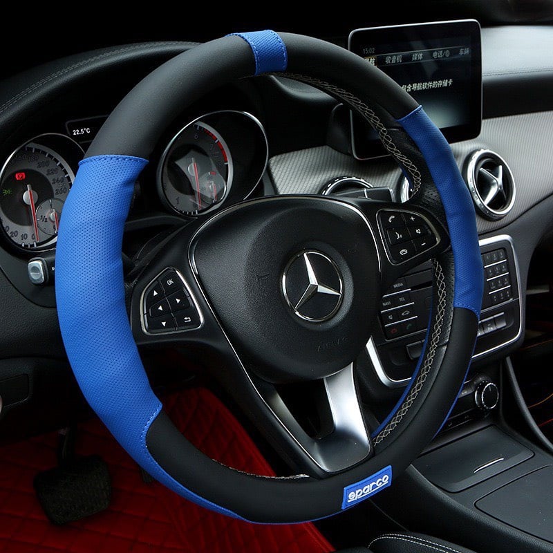 Bọc da vô lăng Sparco ô tô thể thao loại tốt bám tay thiết kế đẹp mắt chất liệu da PU