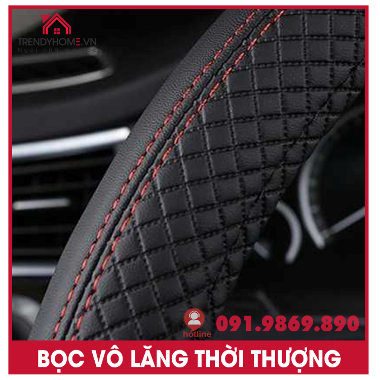 Bọc da vô lăng Sparco ô tô thể thao loại tốt bám tay thiết kế đẹp mắt chất liệu da PU
