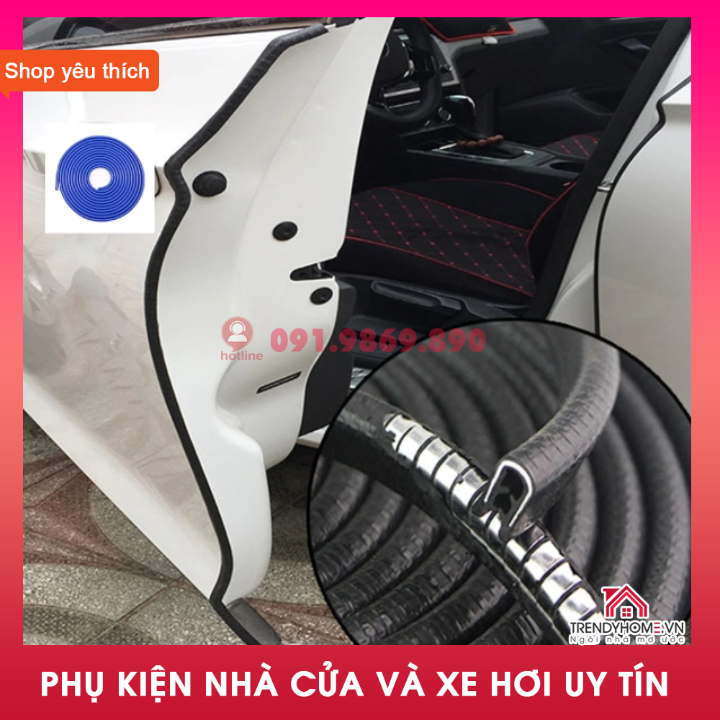Gioăng ô tô Cuộn 12 mét Nẹp u lõi thép, Ron viền cánh cửa chữ U chống va đập dành cho xe hơi, ô tô