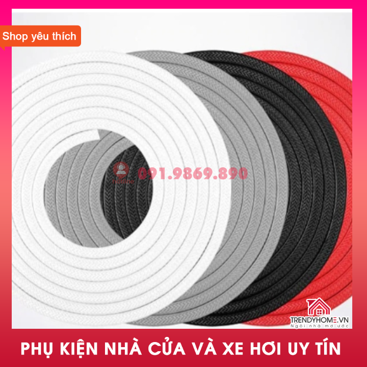Gioăng ô tô Cuộn 12 mét Nẹp u lõi thép, Ron viền cánh cửa chữ U chống va đập dành cho xe hơi, ô tô