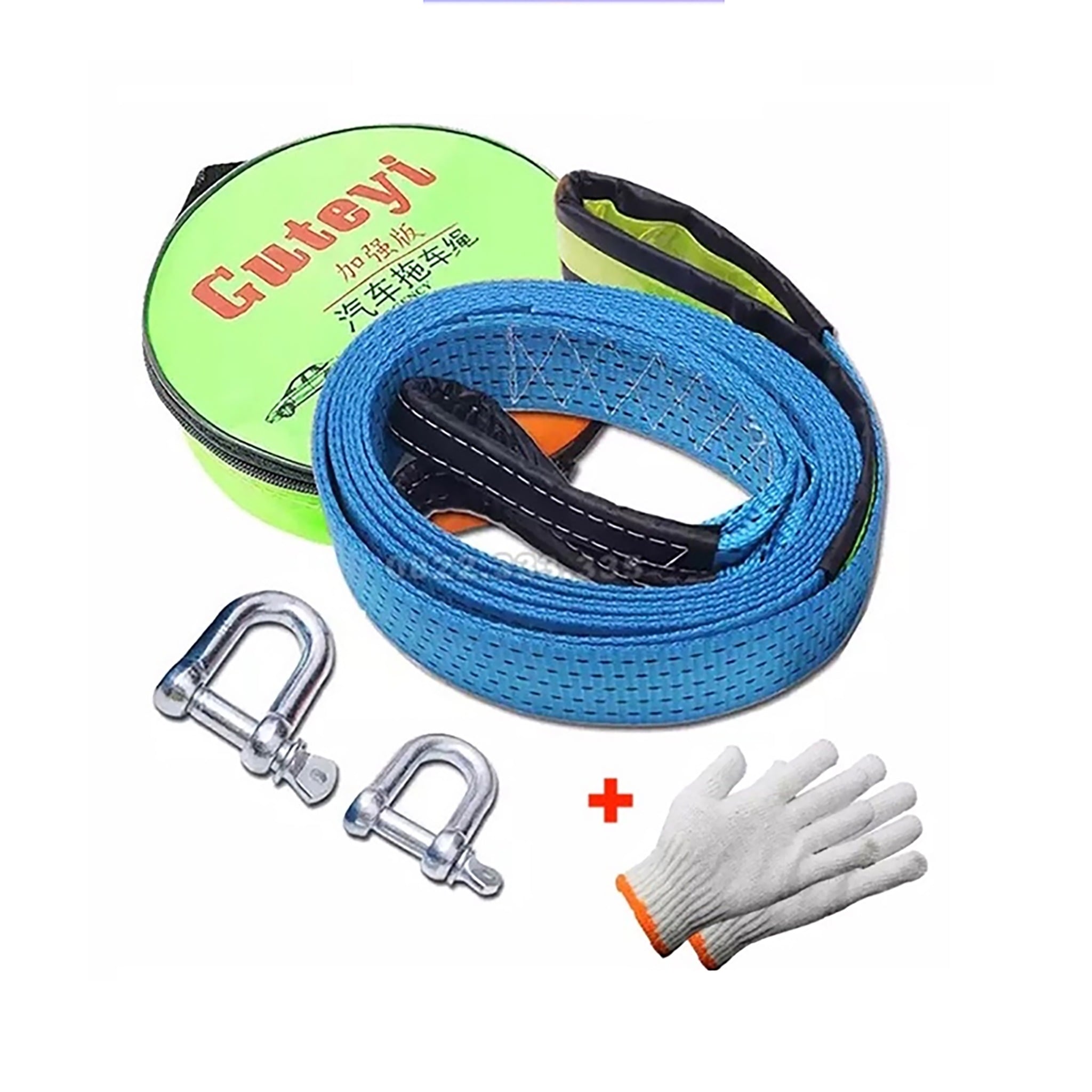 Dây đai kéo ô tô siêu bền loại 3 hoặc 5 mét cáp cứu hộ xe hơi siêu bền tài trọng lớn