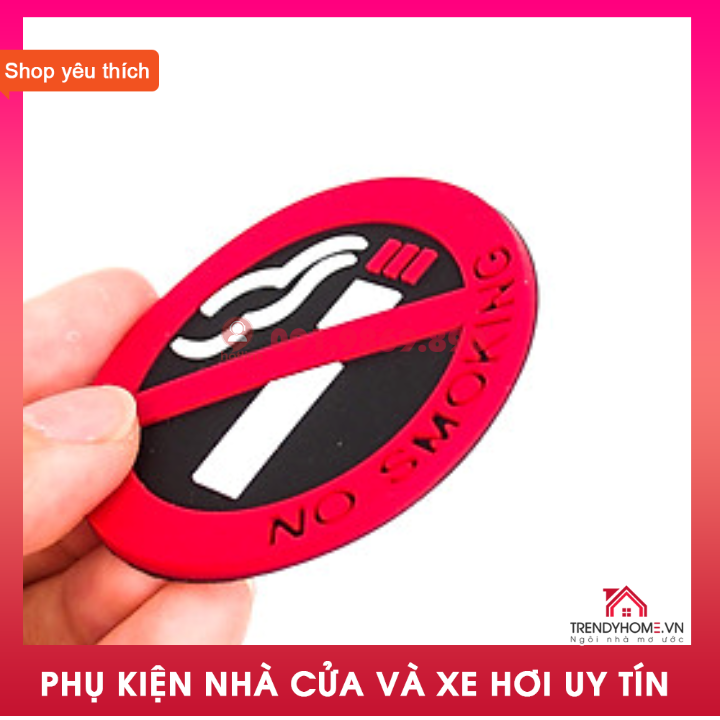 Decal cấm hút thuốc no smoking loại xịn cao su mềm dày dặn phù hợp gắn trên mọi bề mặt,logo cấm hút thuốc