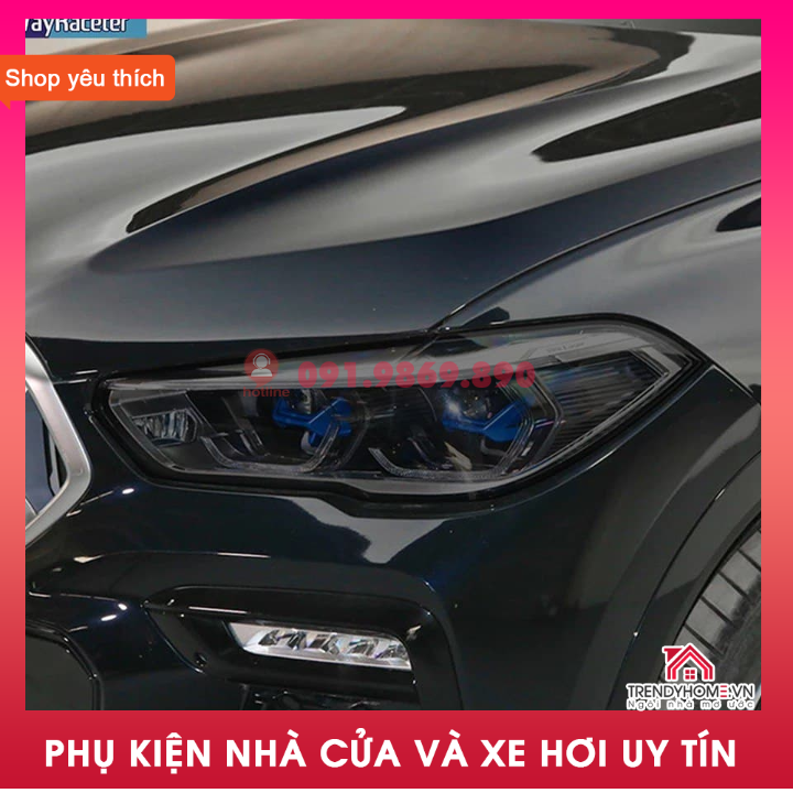 Decal phim dán đèn pha xe hơi cao cấp 3 lớp, film dán xe thể thao, đổi màu đèn pha đèn hậu ô tô xe máy