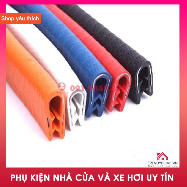 Gioăng ô tô Nẹp u lõi thép, Ron viền cánh cửa chữ U chống va đập dành cho xe hơi, ô tô