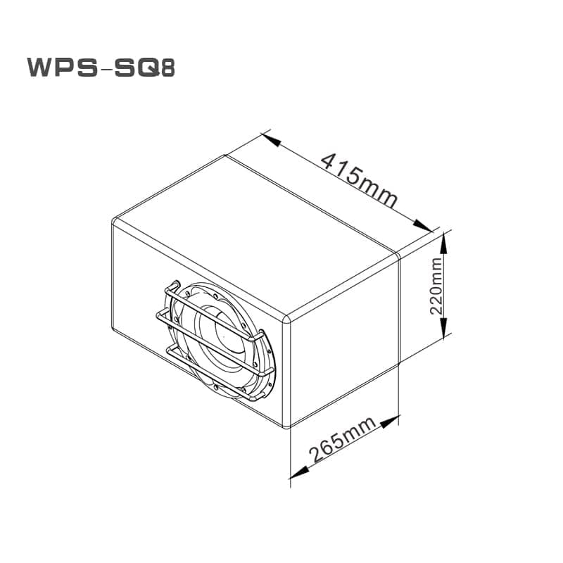 Loa PLINIUS Siêu Trầm Hoạt Động 8 inch Công Suất Cao WPS-SQ8 Thương hiệu Plinius đến từ New Zealand