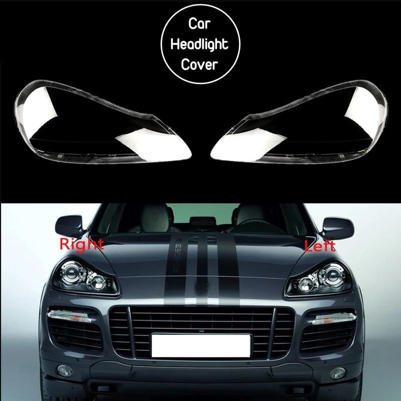Vỏ đèn pha Porsche Cayenne, Panamera, macan Thay thế dành cho Porsche Cayenne 2007-2008-2009-2010, Vỏ tự động ống kính trong suốt