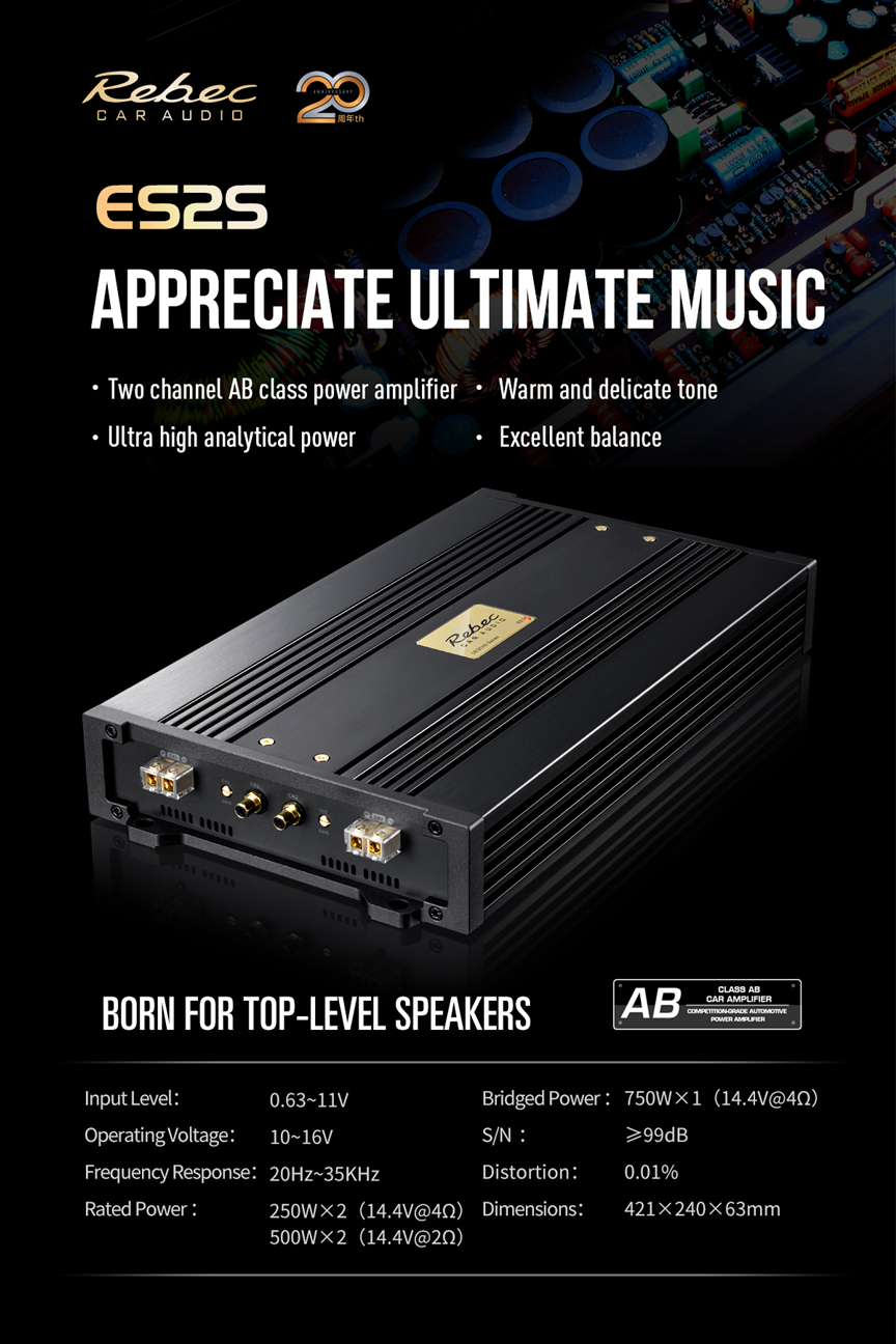 Amplifier Rebec ES2S - 2 Kenh Legend Series 500W