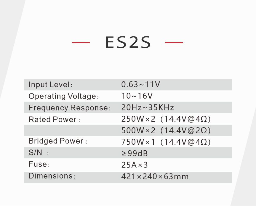 Amplifier Rebec ES2S - 2 Kenh Legend Series 500W