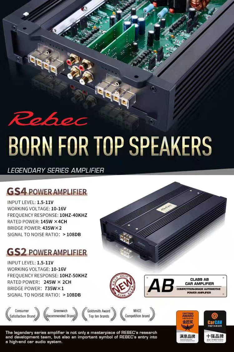 Amplifier Rebec GS4 - 4 Kenh Legend Series Hi-End