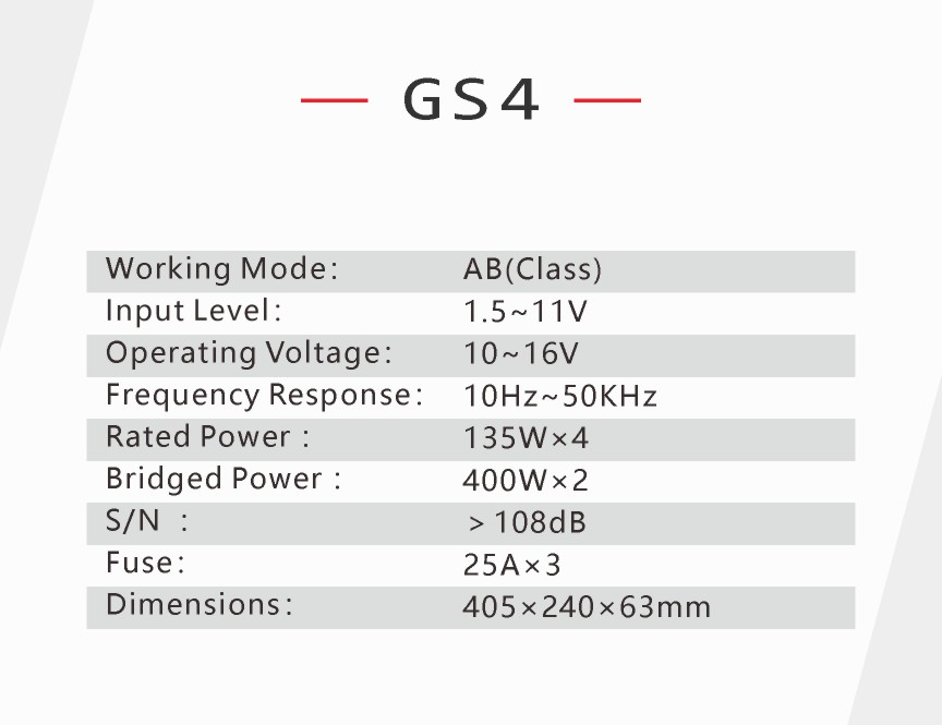 Amplifier Rebec GS4 - 4 Kenh Legend Series Hi-End