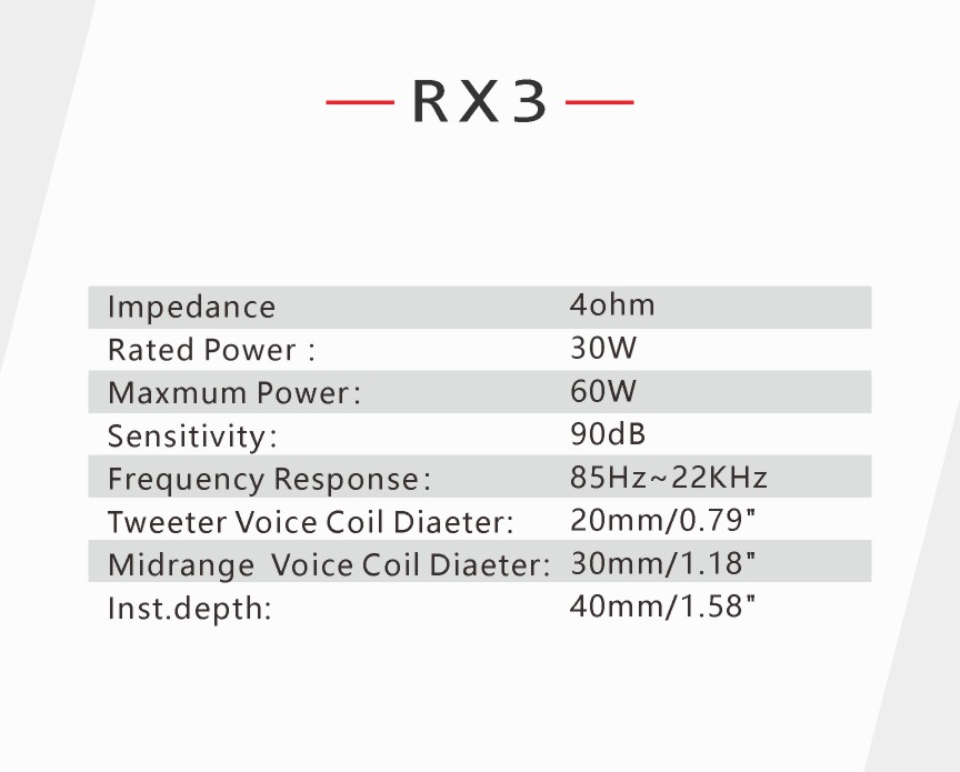 Loa Dong Truc Rebec RX3 - Coaxial 3 inch SQL