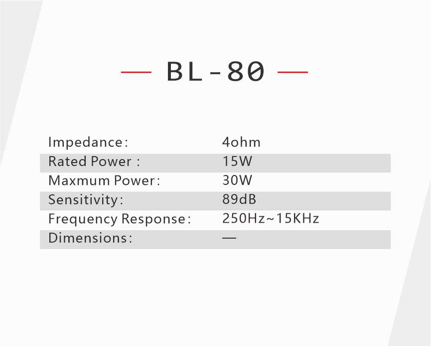 Loa Full-Range Rebec BL 80 - 3 inch Hi-End