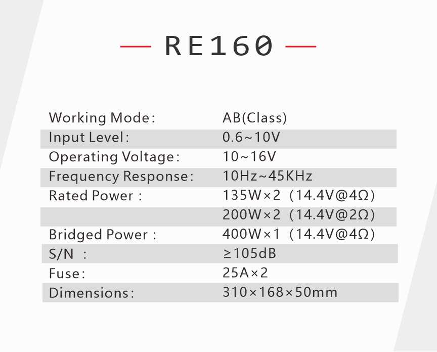 Rebec Audio RE160