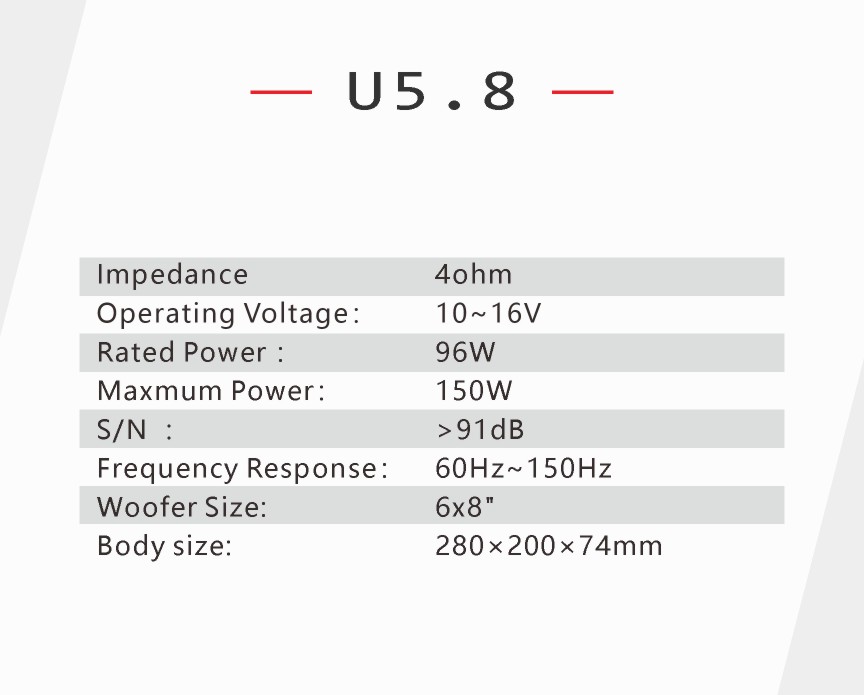 Rebec Audio U5.8