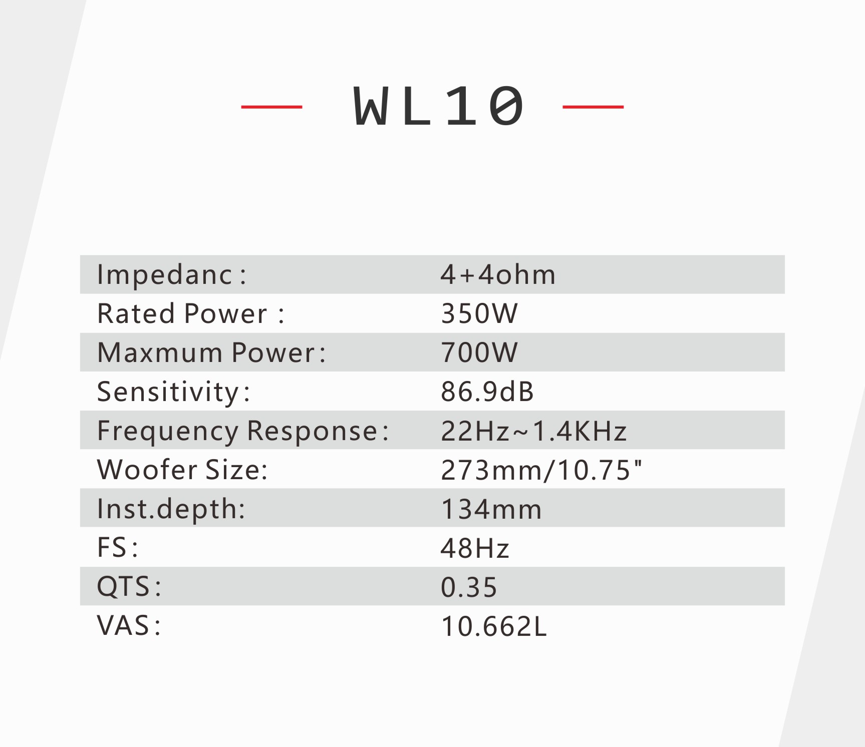 Rebec Audio WL 10