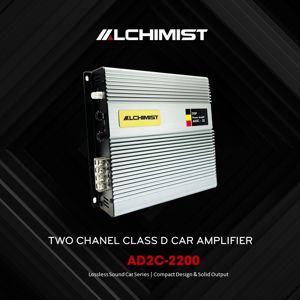 DSP Bộ Khuếch Đại Âm Thanh Ô Tô Kỹ Thuật Số Alchimist AD2C-2200 DSP 2 kênh lắp đặt sub gầm đôi hoặc loa cánh cho Loa ô tô