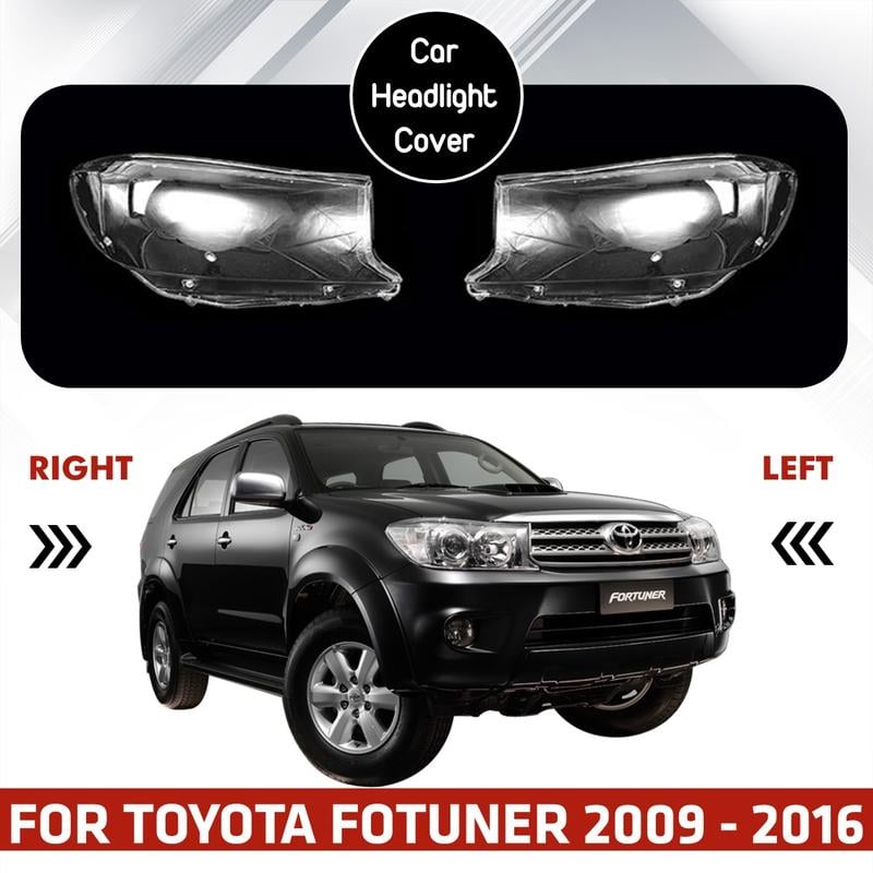 Vỏ đèn pha dòng Toyota Fortuner, được làm bằng nhựa trong suốt chất lượng cao, tạo vẻ ngoài sang trọng và tối ưu hóa ánh sáng phát ra từ đèn pha.