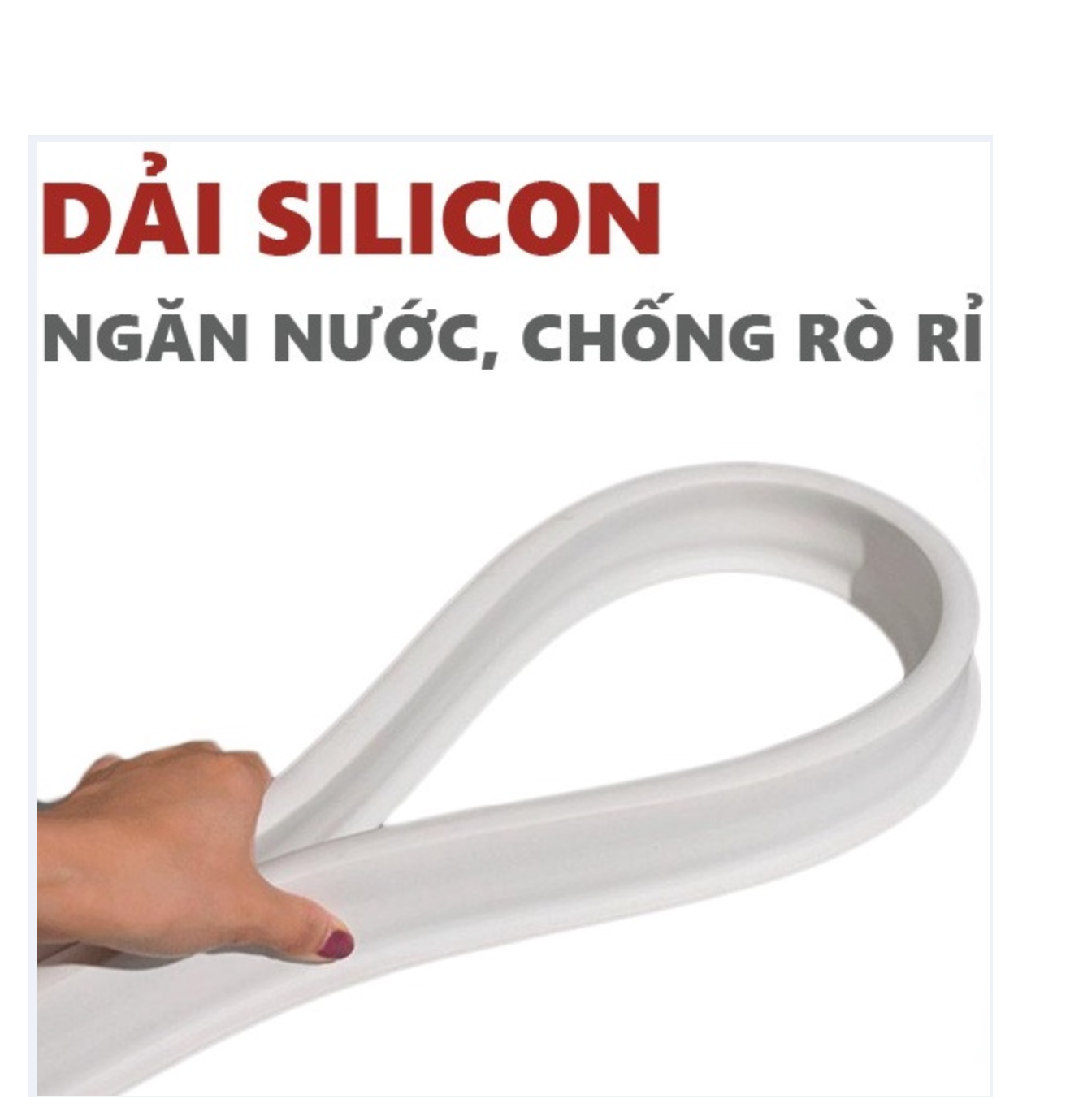 Dải cao su silicon chặn nước cho nhà tắm size lớn 50x30 tiện dụng ngăn nước nhà tắm, khu rửa mặt cho gia đình