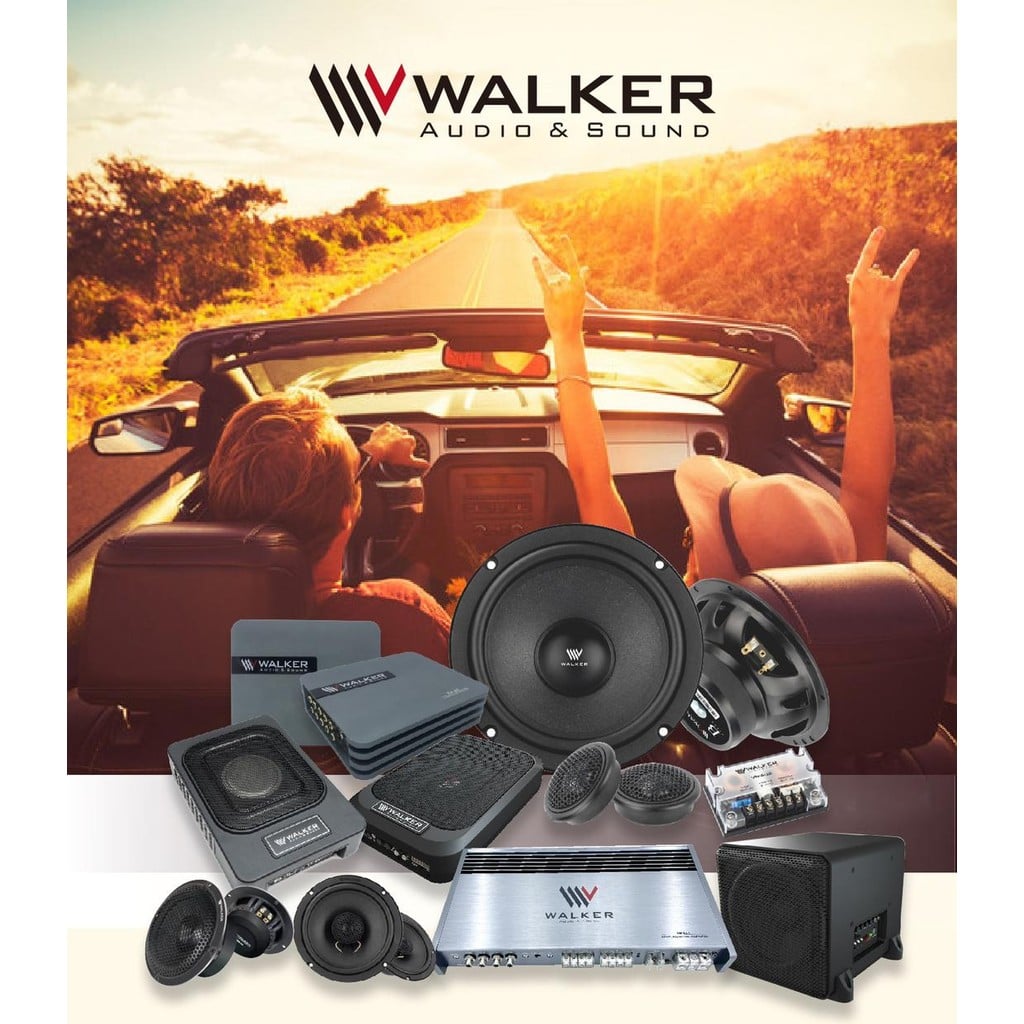 DSP V-WALKER AM-95.4, Amply xe hơi 4 kênh của Đức dành cho combo âm thanh cao cấp cho 4 Loa cánh