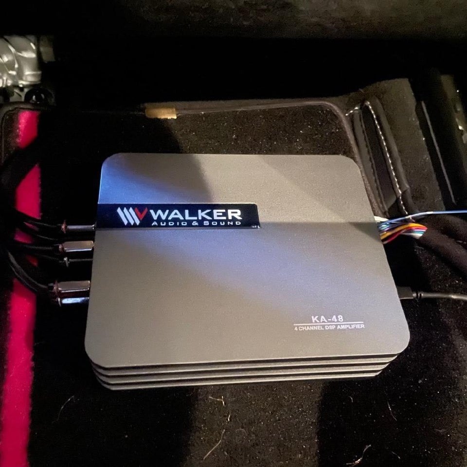 DSP ô tô WALKER KA-48 kết nối Bluetooth công suất max 240W Amply xe hơi hàng cao cấp của Germany