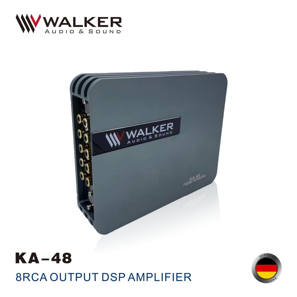DSP ô tô WALKER KA-48 kết nối Bluetooth công suất max 240W Amply xe hơi hàng cao cấp của Germany