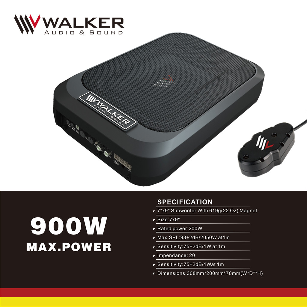 Loa Subwoofer Walker WS-792 - Công Suất 900W, Bass 9 inch Mạnh Mẽ Hàng Đức - Âm Bass Uy Lực Nhỏ gọn Đặt Gầm Ghế Ô Tô