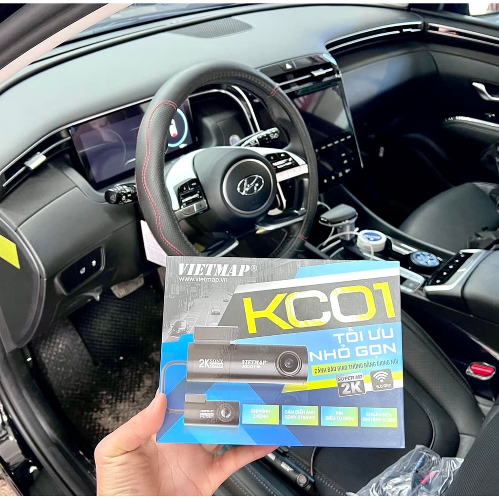 VIETMAP KC01 v.2 Camera hành trình Cảnh Báo Giao Thông ver 2.0 Cảm biến 2K Sony Starvis - Bảo hành 12 tháng