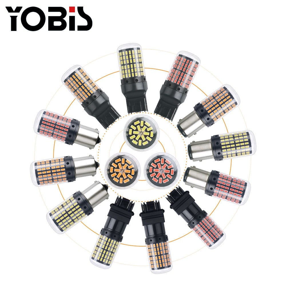 Đèn LED Phanh, Hậu, Stop, Lùi Siêu Sáng YOBIS chân cắm T20 7440 7443 1156 1157 cho Ô Tô Xe Hơi Xe Máy